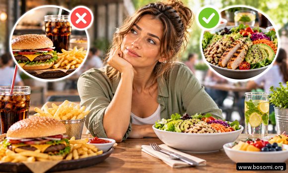 cómo comer saludable fuera de casa
