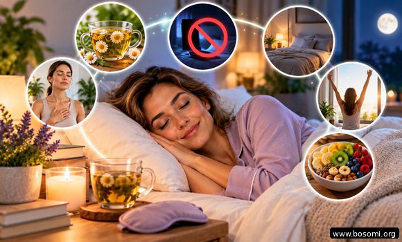 Persona leyendo con luz tenue como parte de su rutina para dormir mejor