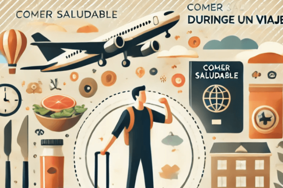 como comer saludable durante un viaje