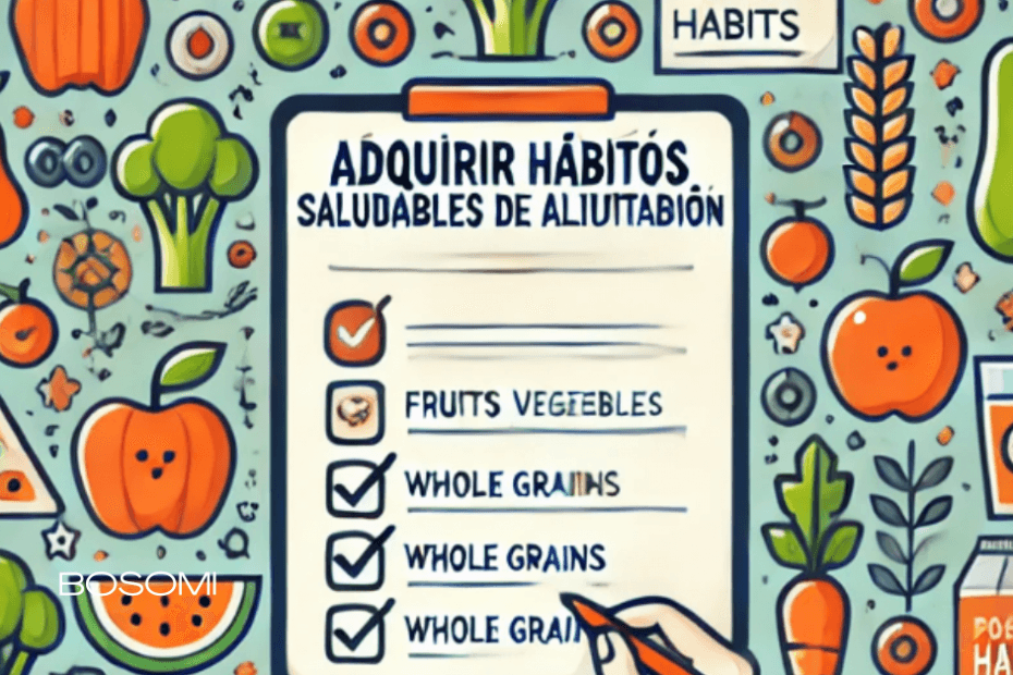 Adquirir hábitos saludables de alimentación