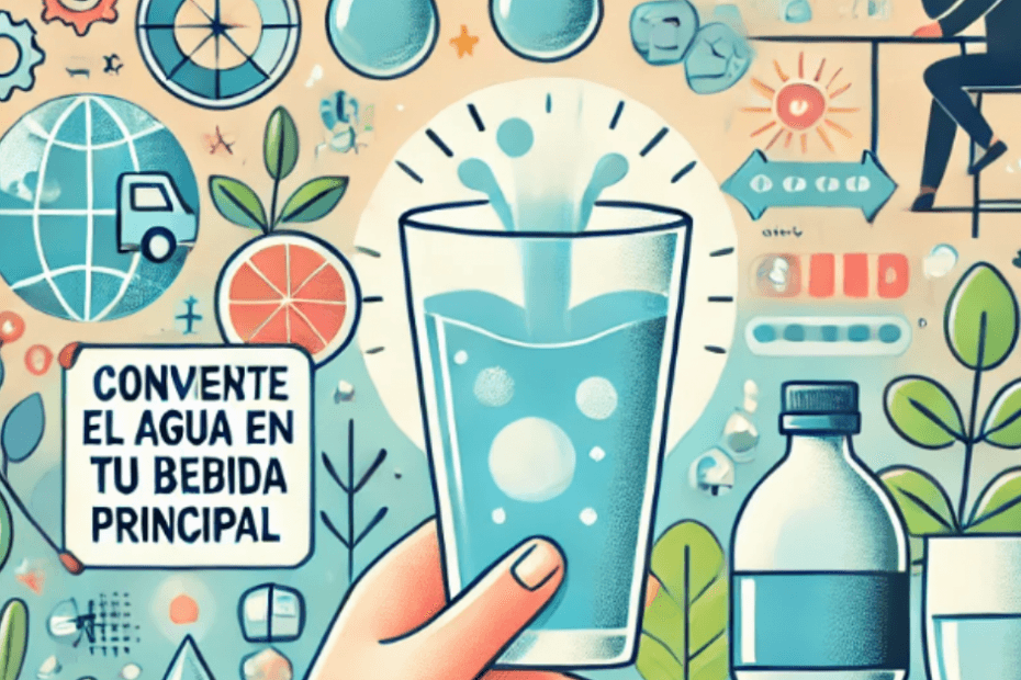 convierte el agua en tu bebida principal