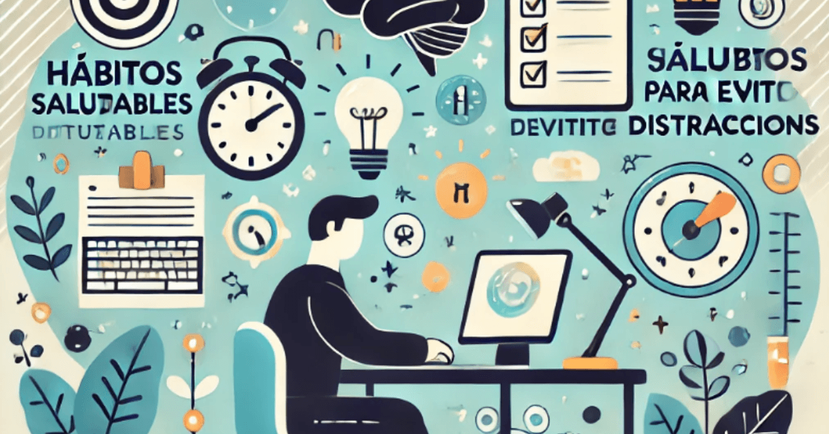 Hábitos saludables para evitar distracciones en el trabajo