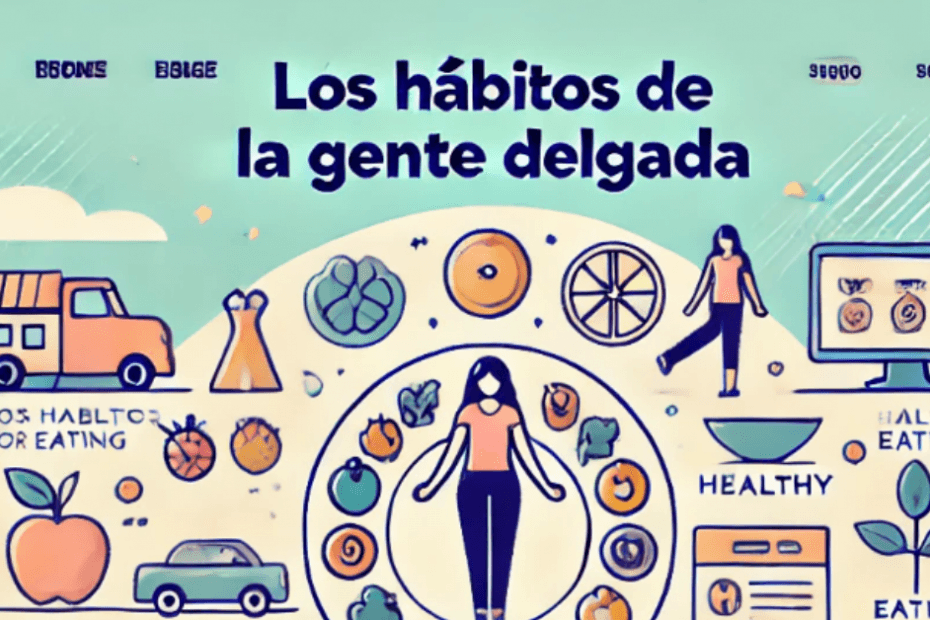 los hábitos de la gente delgada y mantener siempre tu peso ideal