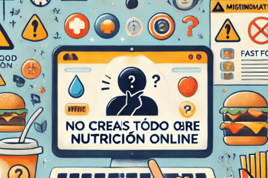 no creas todo sobre nutrición online
