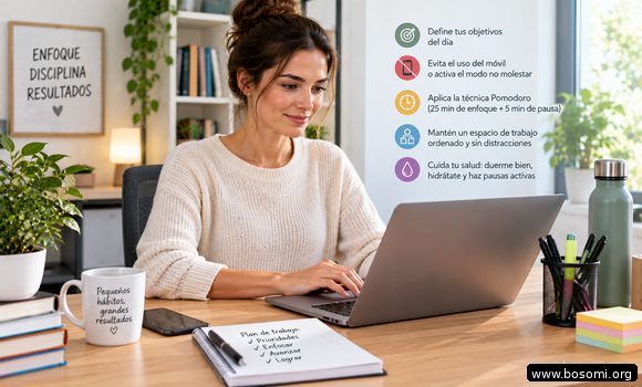 cómo evitar distracciones en el trabajo
